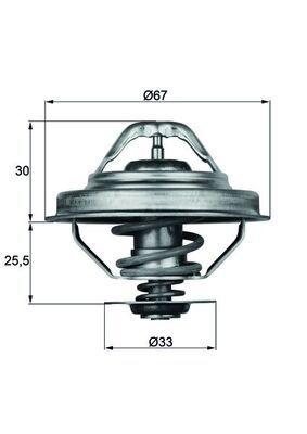MAHLE ORIGINAL Engine thermostat MERCEDES-BENZ,BMW TX 28 92D 11232241628,11531468057,11531712043 11531733803,11531743528,11531743542,11532241628