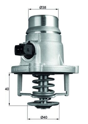 MAHLE ORIGINAL Engine thermostat BMW,ROLLS-ROYCE TM 27 101 0150976,0304425,11530150976 11530304425,11537502779,11537586885,7502779,7586885