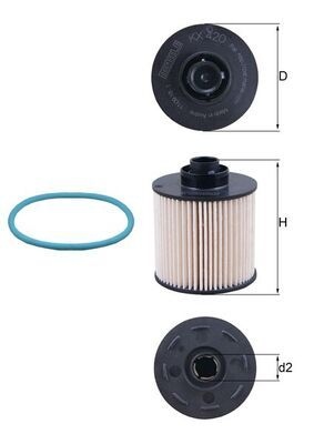 MAHLE ORIGINAL Fuel Filter OPEL,FORD,PEUGEOT KX 420D 1643624980,1690642080,9676133480 9801116380,9801366680,1690642080,9676133480,9801366680,1870169
