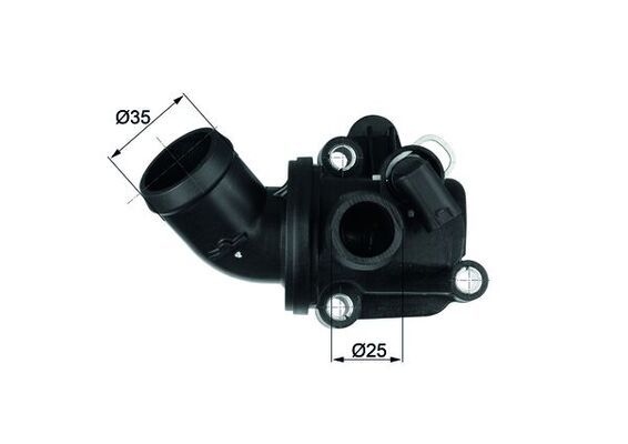 MAHLE ORIGINAL Engine thermostat BEHR Opening Temperature: 87°C TH 3 87 Thermostat, coolant,Thermostat MERCEDES-BENZ,A-Klasse (W169),B-Klasse (W245)