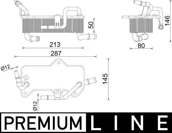 Oil cooler, Automatic Transmission