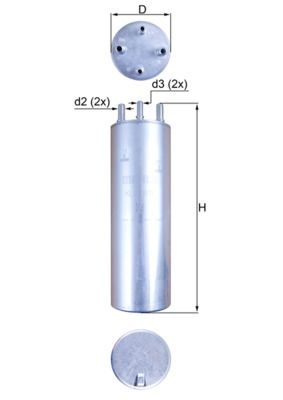 MAHLE ORIGINAL Fuel Filter VW KL 229/11 7H0127401,7H0127401A,7H0127401B 7H0127401F,7H0127401,7H0127401A,7H0127401B,7H0127401F,7H0127401,7H0127401A