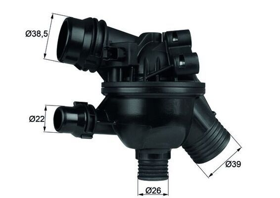 MAHLE ORIGINAL Engine thermostat BEHR Opening Temperature: 102°C TM 19 102 Thermostat, coolant,Thermostat BMW,3 Touring (E91),3 Limousine (E90)