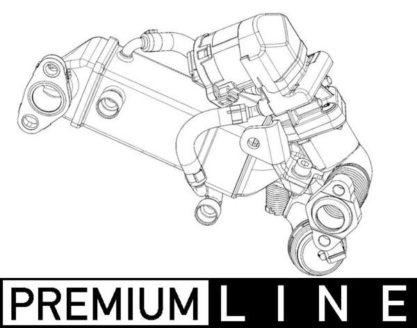 MAHLE ORIGINAL EGR Cooler BEHR *** PREMIUM LINE *** with EGR valve CE 10 000P EGR valve cooler,AGR cooler BMW,3 Touring (E91),3 Limousine (E90)