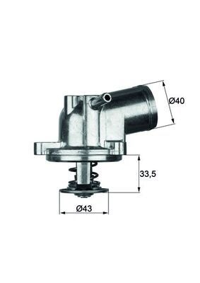 MAHLE ORIGINAL Engine thermostat VW,MERCEDES-BENZ,SSANGYONG TI 21 87 00A121113,00A121113,1112030875 1612033775,70807817,11120000815,11120000915