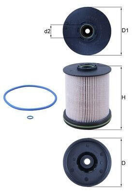 MAHLE ORIGINAL Fuel Filter OPEL,VAUXHALL KX 491/1D 23304096,23456595,22937279 23304096,23456595,23459023,13539108,23304096,23456595,13383061,23304096