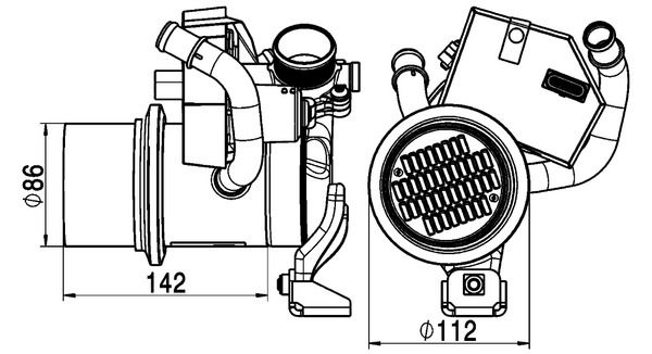 MAHLE ORIGINAL EGR Cooler VW,AUDI,SKODA CE 5 000P 04L131512AM,04L131512BC,04L131512BH 04L131512BQ,04L131512D,04L131513C,04L131512AM,04L131512BC