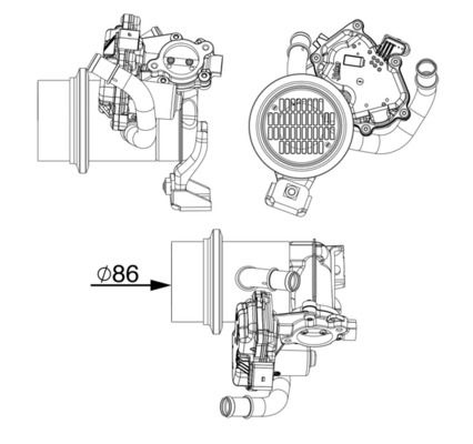 Skoda Cooler Exhaust Gas Recirculation Behr *** Premium Line ***