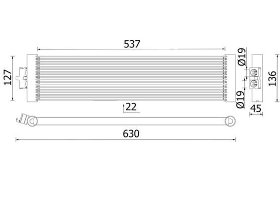 Oil cooler, automatic transmission