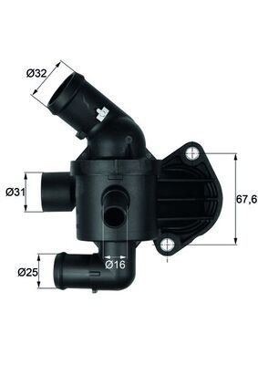 MAHLE ORIGINAL Engine thermostat VW,AUDI,SKODA TI 15 87 03L121111AE,03L121111AL,03L121111AE 70808326,03L121111AE,03L121111AE,03L121111AE,03L121111AE