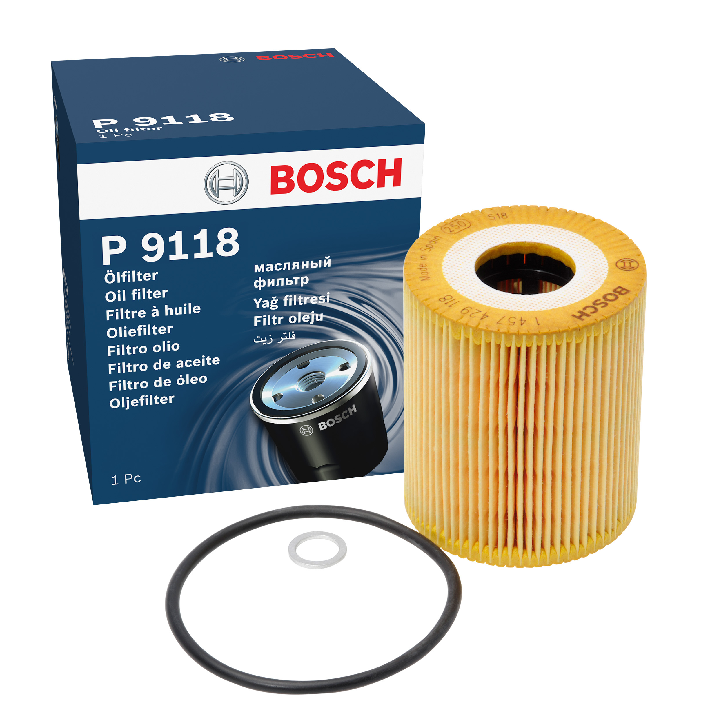 BOSCH Oil filter OPEL,BMW,LAND ROVER 1 457 429 118 11422247392,11428513375,11428513376 Engine oil filter 93172272,93183318,93172272,93183318,LPZ000020