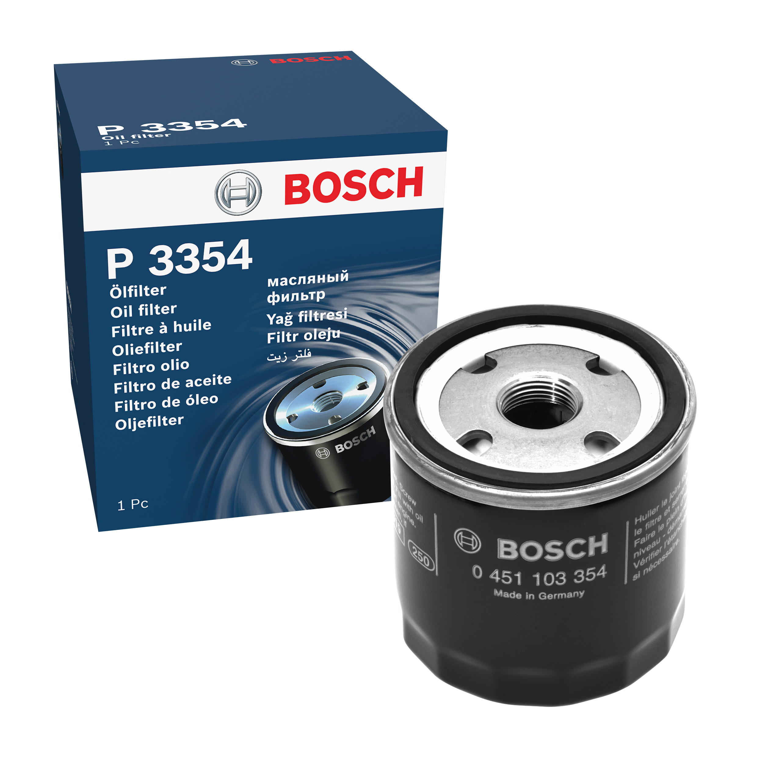 BOSCH Oil filter FIAT,ALFA ROMEO,LANCIA 0 451 103 354 46519728,46805832,46402457 Engine oil filter 46423474,46468378,46519728,46805832,60814435