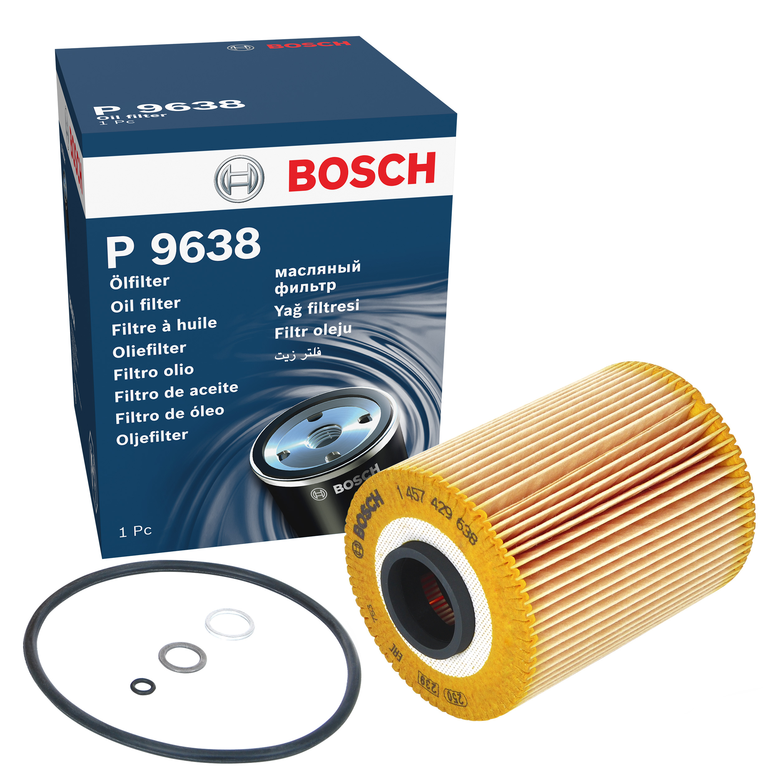BOSCH Oil filter Filter Insert 1 457 429 638 Engine oil filter BMW,3 Cabrio (E36),3 Limousine (E36),3 Coupe (E36),5 Limousine (E34),3 Touring (E36)