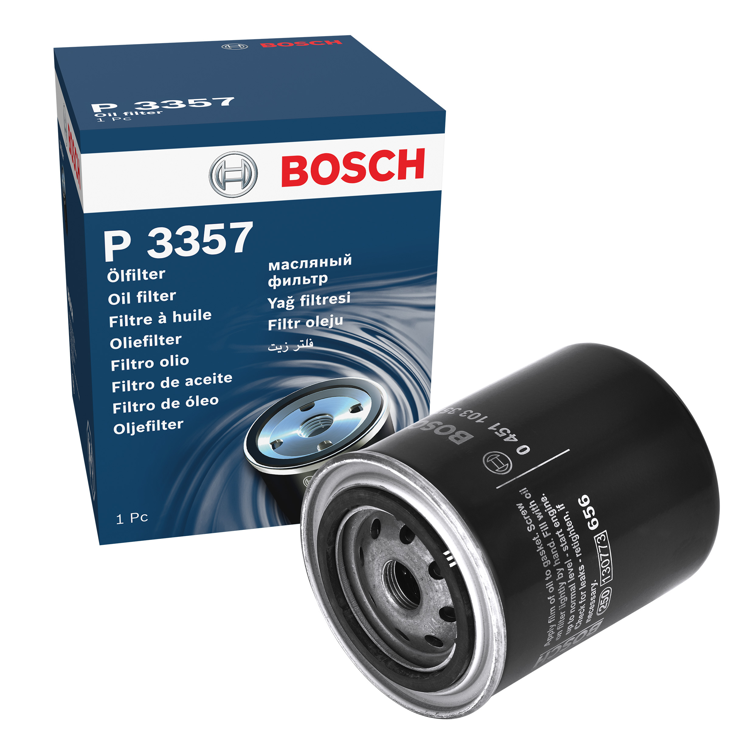 BOSCH Oil filter FORD,NISSAN,FORD USA 0 451 103 357 1112652,3707442,5191624 Engine oil filter F87E6714AA,YL4J6714CA,1520843G00,1520843G0A,1520865005