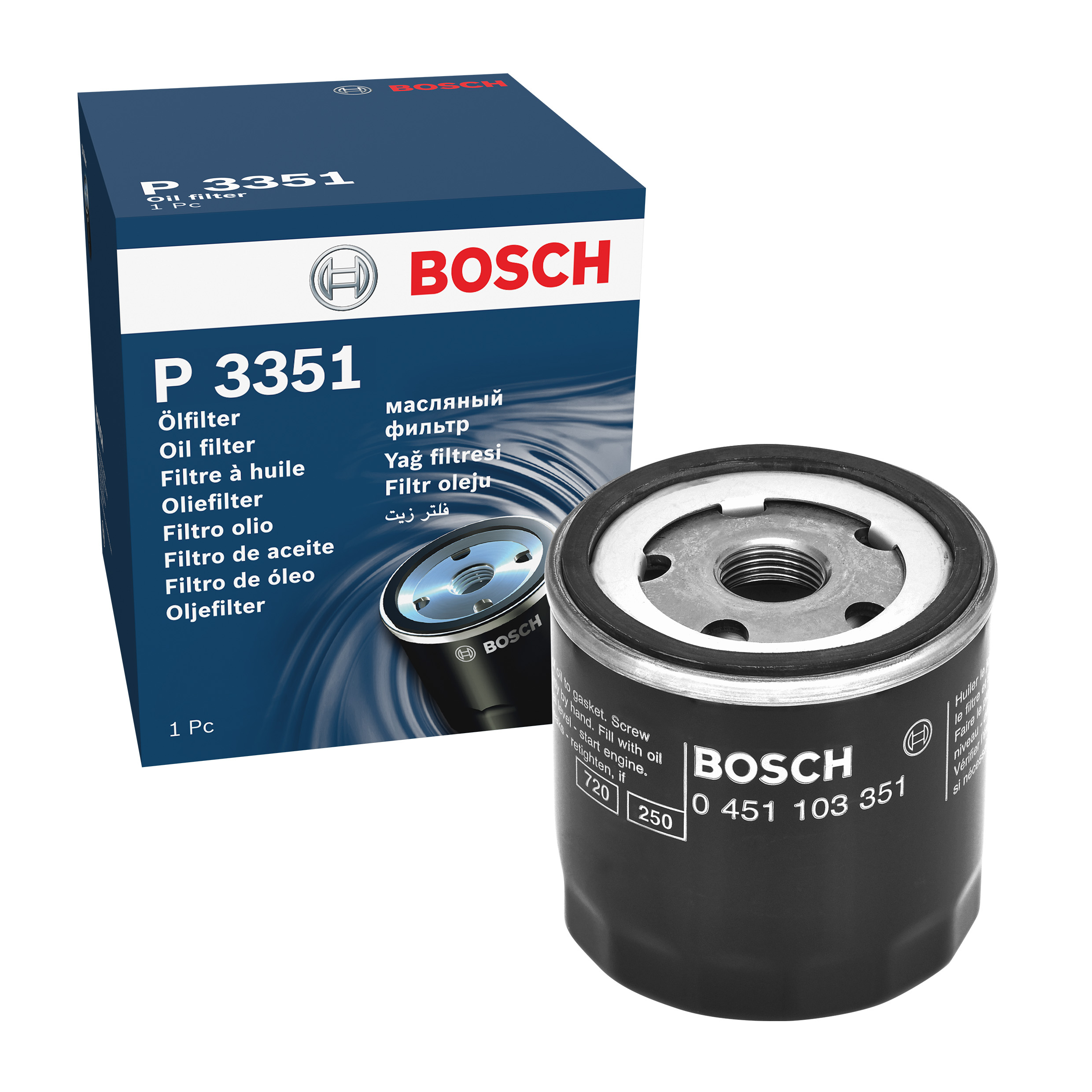 BOSCH Oil filter FIAT,ALFA ROMEO,LANCIA 0 451 103 351 46805830,60574554,291155615 Engine oil filter 4434792,OFALF3,4212109,4228326,4339509,4356500