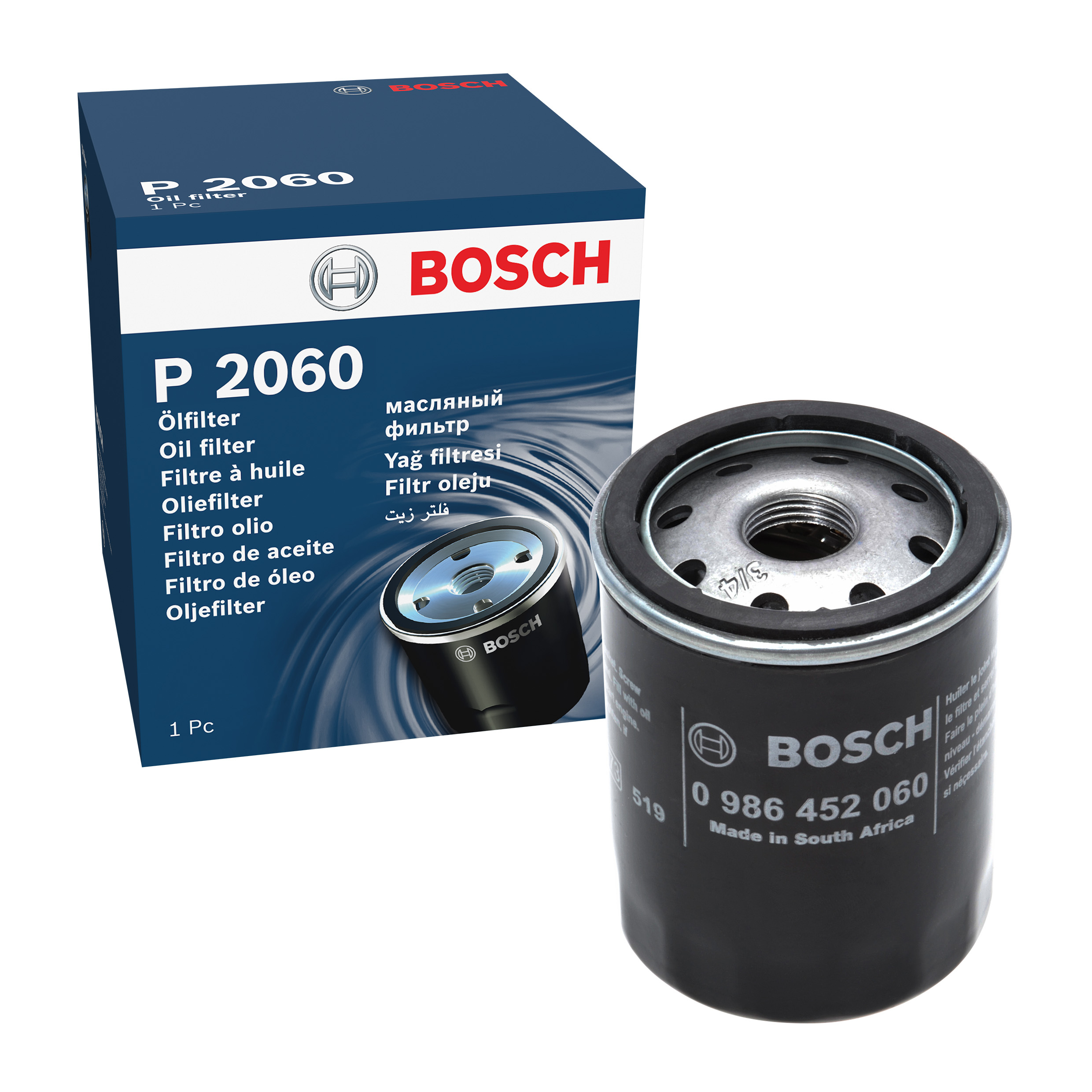 BOSCH Oil filter Spin-on Filter 0 986 452 060 Engine oil filter NISSAN,MICRA III (K12),Note (E11, NE11),MICRA II (K11),NAVARA (D22)