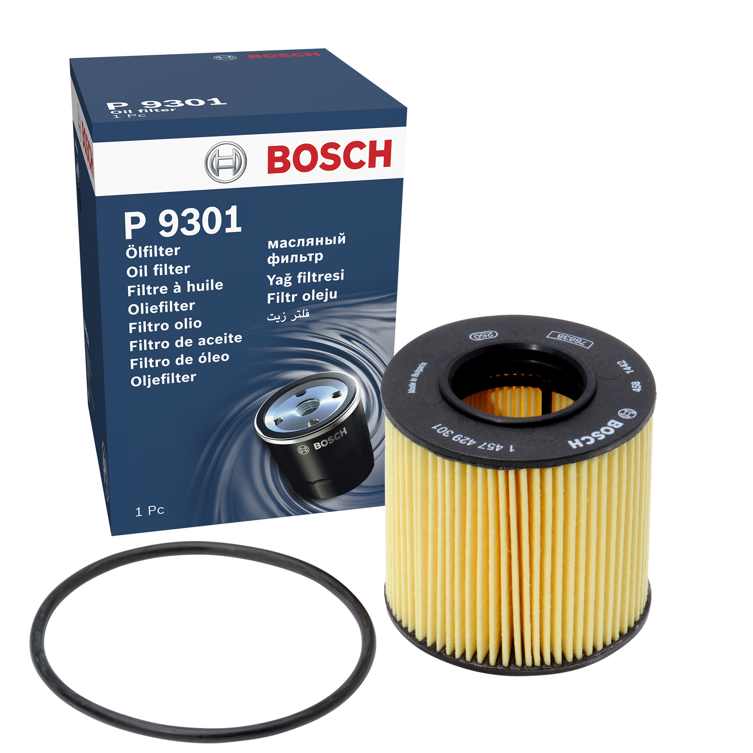 BOSCH Oil filter VW,AUDI,SKODA 1 457 429 301 03C115562,03CU5577A,OFVW10 Engine oil filter 03C115562,03C115562,03C115562A,03C115562,03C115562A