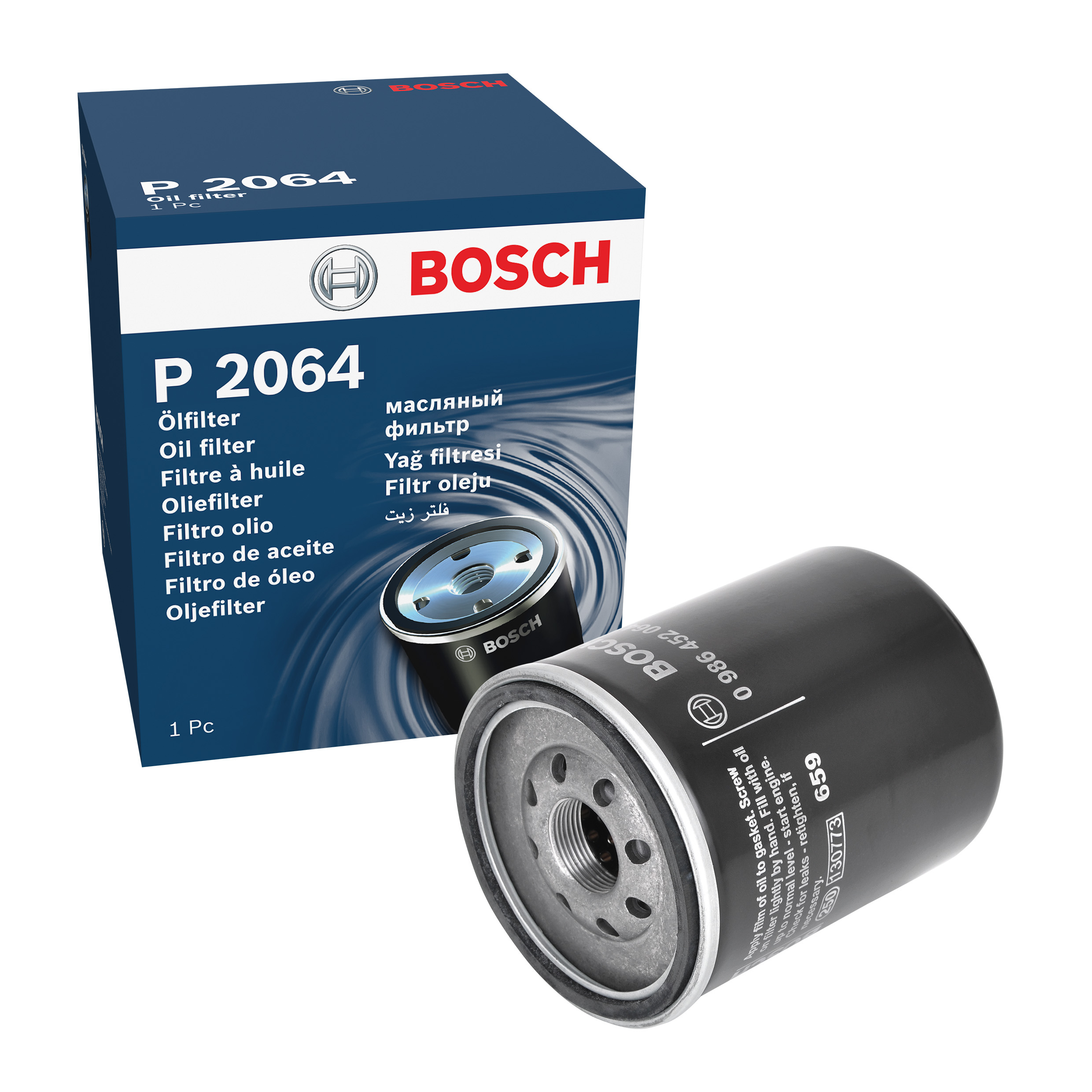 BOSCH Oil filter OPEL,MAZDA,SUZUKI 0 986 452 064 1560187308,1560187308000,25067293 Engine oil filter 94340697,94360427,97021576,8943406970,8943406971