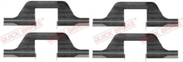 QUICK BRAKE Accessory Kit, disc brake pads 109-1263  VW,FORD,SKODA,GOLF II (19E, 1G1),GOLF III (1H1),Golf III Cabrio (1E7),Golf IV Cabrio (1E)