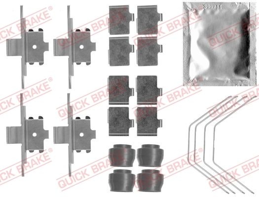 QUICK BRAKE Accessory Kit, disc brake pads 109-1791  FORD,MAZDA,MONDEO IV Turnier (BA7),MONDEO IV Stufenheck (BA7),6 Kombi (GH),6 Schrägheck (GH)