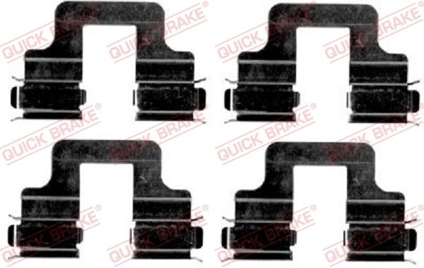 QUICK BRAKE Accessory Kit, disc brake pads 109-1606  VW,AUDI,SKODA,Golf V Schrägheck (1K1),TOURAN (1T1, 1T2),GOLF VI (5K1),Passat Variant (3C5)