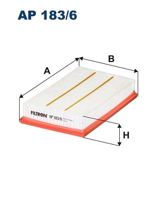 Filtron Luftfilter Ap 1836 Volkswagen Ap183/6 Storlek 2