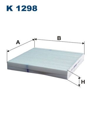 Filtron Invandigt Filter K 1298 Honda K1298 Storlek 2