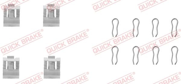 QUICK BRAKE Accessory Kit, disc brake pads 109-1055  FIAT,SEAT,ALFA ROMEO,Panda Schrägheck (141_),Uno Schrägheck (146_),CROMA (154),RITMO I (138A)