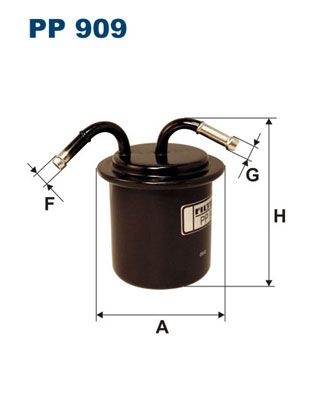 Filtron Branslefilter Subaru Pp909 Storlek 2