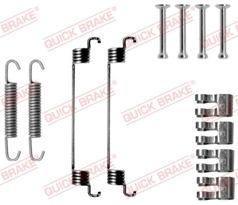 QUICK BRAKE Accessory Kit, brake shoes 105-0783  FORD,FIAT,KA (RU8),PANDA (169),500 (312),PUNTO (188),500 C (312)