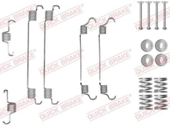 QUICK BRAKE Accessory Kit, brake shoes 105-0820 OPEL,PEUGEOT,TOYOTA,AGILA (B) (H08),107 Schrägheck (PM_, PN_),108,AYGO (WNB1_, KGB1_)