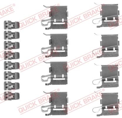 QUICK BRAKE Accessory Kit, disc brake pads 109-1748  TOYOTA,MAZDA,SUZUKI,Yaris Schrägheck (_P9_),AURIS (NRE15_, ZZE15_, ADE15_, ZRE15_, NDE15_)