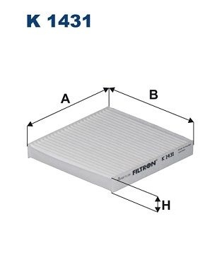 Filtron Invandigt Filter K 1431 Jeep K1431 Storlek 2