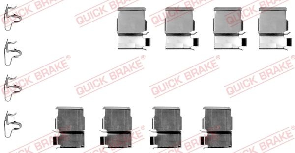 QUICK BRAKE Accessory Kit, disc brake pads 109-1133  TOYOTA,MAZDA,MITSUBISHI,LAND CRUISER (KDJ12_, GRJ12_),LAND CRUISER 90 (_J9_)