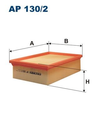 Filtron Luftfilter Ap 1302 Peugeot Ap130/2 Storlek 2