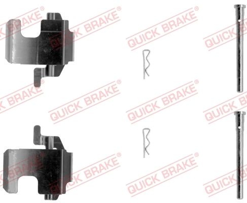 QUICK BRAKE Accessory Kit, disc brake pads 109-1273  FORD,FIAT,LANCIA,KA (RU8),PANDA (169),500 (312),PUNTO (188),500 C (312)