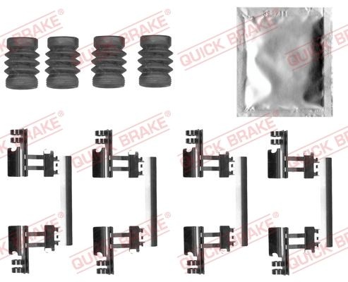 QUICK BRAKE Accessory Kit, disc brake pads 109-0027  MAZDA,3 Schrägheck (BM, BN),CX-3 (DK),3 Limousine (BM, BN),3 Kasten / Schrägheck (BM)