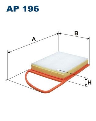 Filtron Luftfilter Ap 196 Fiat Ap196 Storlek 2