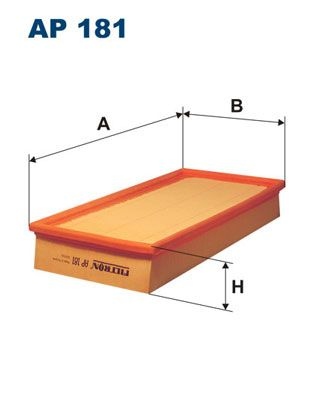 Filtron Luftfilter Ap 181 Mitsubishi Ap181 Storlek 2
