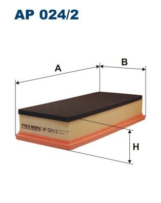 Filtron Luftfilter Ap 0242 Alfa Romeo Ap024/2 Storlek 2