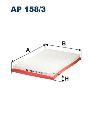 Filtron Luftfilter Ap 1583 Mercedes-Benz Ap158/3 Storlek 2