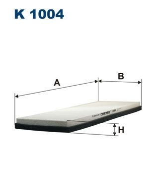 Filtron Invandigt Filter K 1004 Volkswagen K1004 Storlek 2