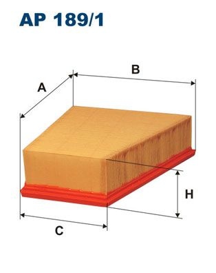 Filtron Luftfilter Ap 1891 Volkswagen Ap189/1 Storlek 2