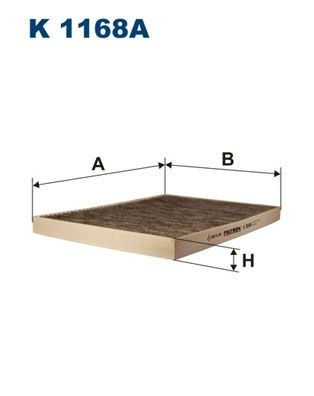 Filtron Invandigt Filter K 1168A Dodge K1168a Storlek 2