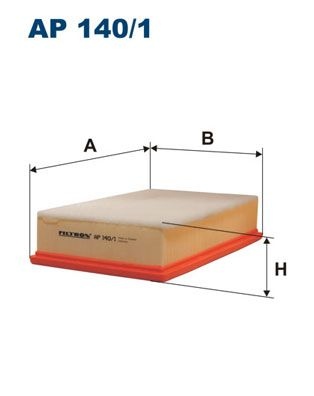 Filtron Luftfilter Ap 1401 Volkswagen Ap140/1 Storlek 2