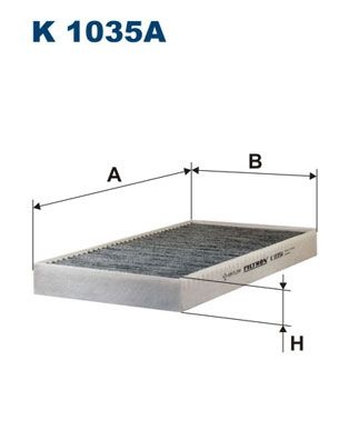 Filtron Invandigt Filter K 1035A Lancia K1035a Storlek 2