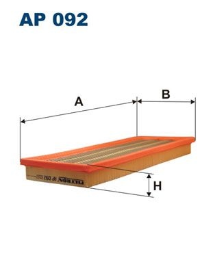 Filtron Luftfilter Ap 092 Lancia Ap092 Storlek 2