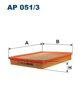 Filtron Luftfilter Ap 0513 Vauxhall Ap051/3 Storlek 2