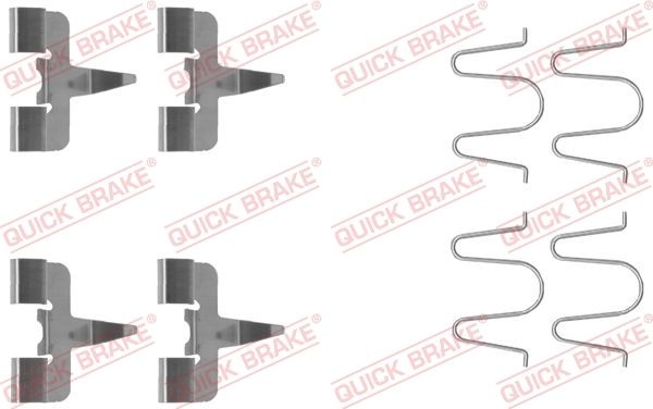 QUICK BRAKE Accessory Kit, disc brake pads 109-1207  MAZDA,MX-5 II (NB),MX-5 I (NA),FAMILIA V (BA)