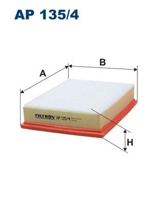 Filtron Luftfilter Ap 1354 Renault Ap135/4 Storlek 2